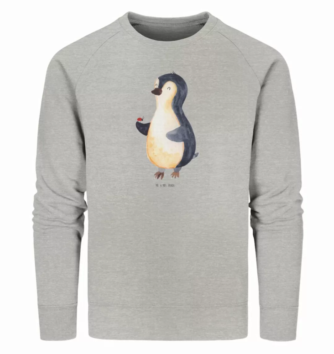 Mr. & Mrs. Panda Longpullover Größe S Pinguin Marienkäfer - Heather Grey - günstig online kaufen