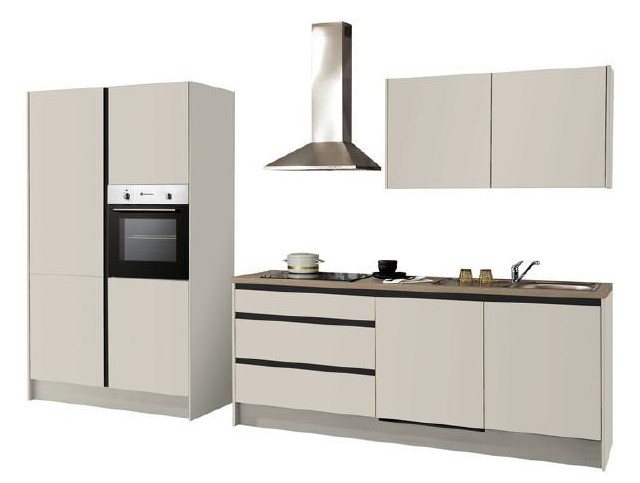 Küchenblock 335 cm inkl. Elektro-Set Troja von Bega Front / Korpus Kashmirg günstig online kaufen