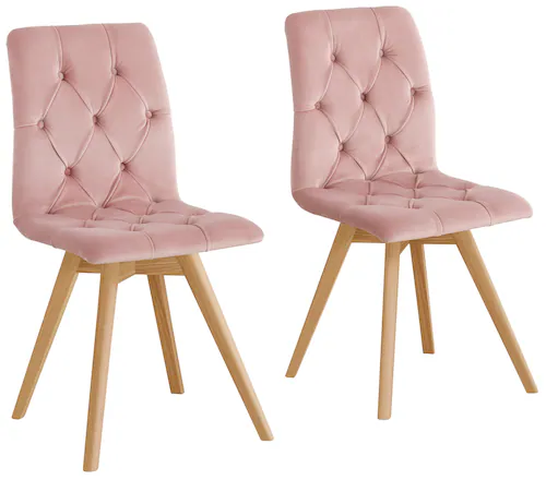 andas Esszimmerstuhl "Rania", (Set), 2 St., Samtoptik, im 2er/4er/6er Set, günstig online kaufen
