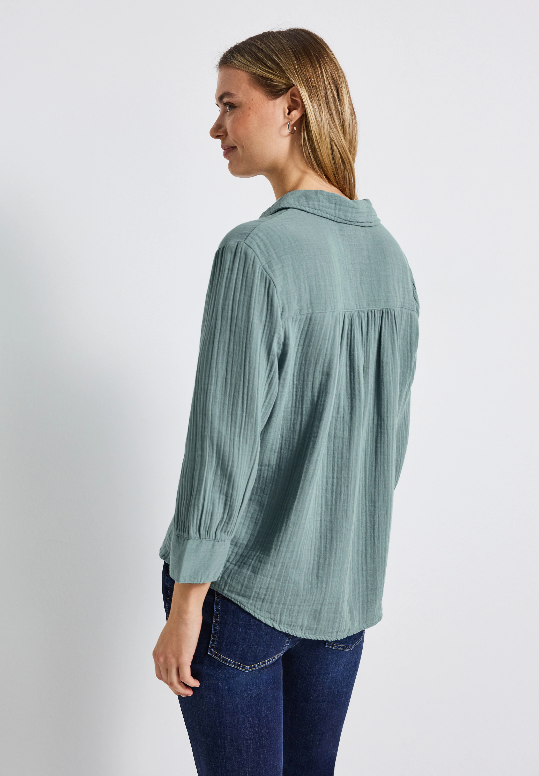STREET ONE Hemdbluse, aus reiner Baumwolle günstig online kaufen