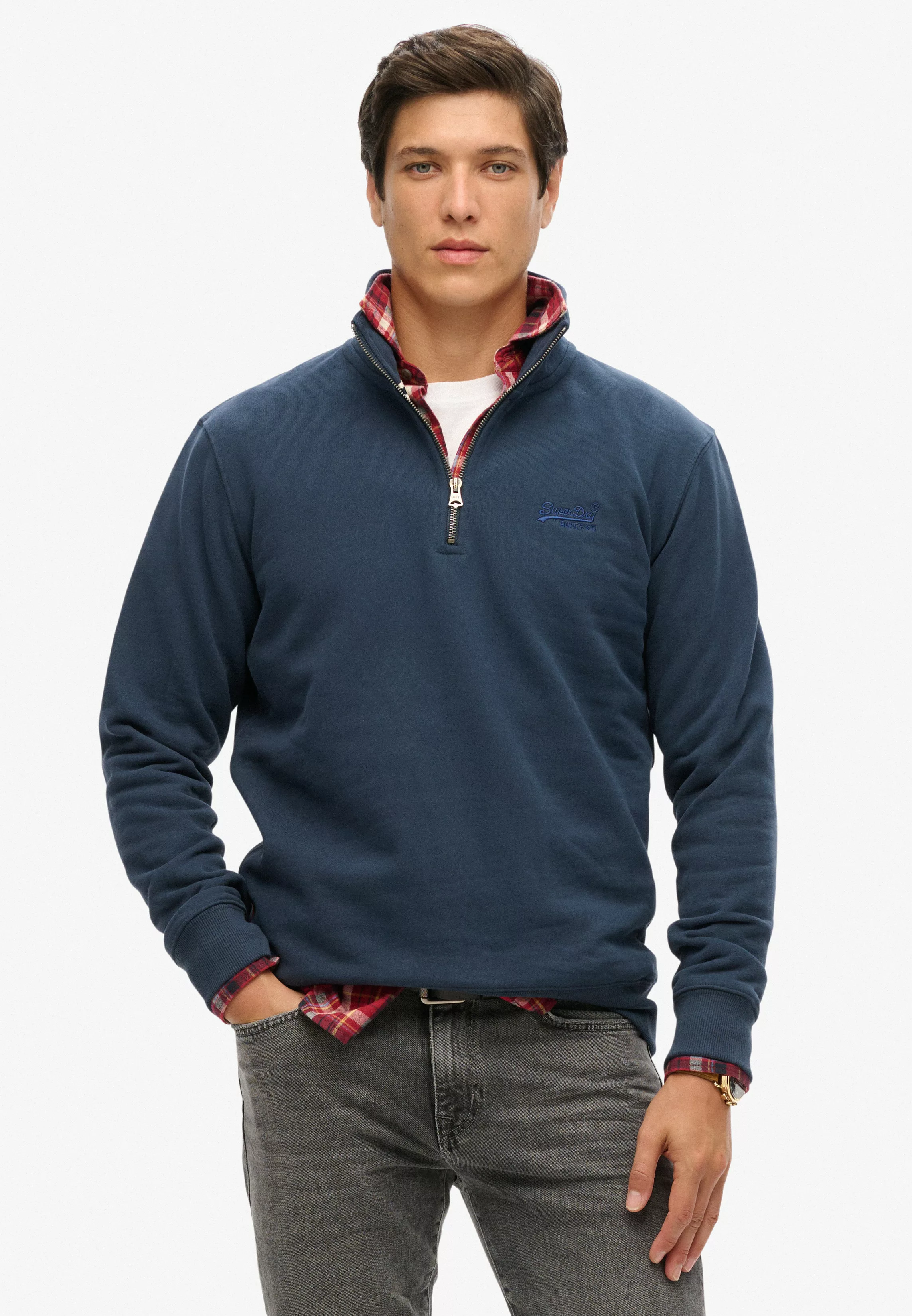 Superdry Sweatshirt "ESSENTIAL LOGO HENLEY" günstig online kaufen