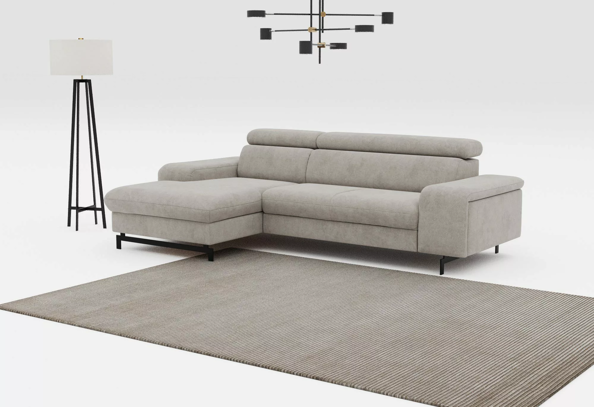COTTA Ecksofa "Emma L-Form", mit Kopfteilverstellung, wahlweise mit Bettfun günstig online kaufen