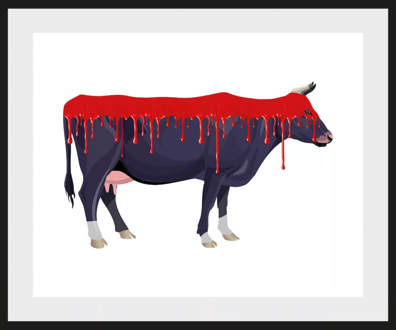 queence Bild »Bloody Cow«, Kuh, (1 St.) günstig online kaufen