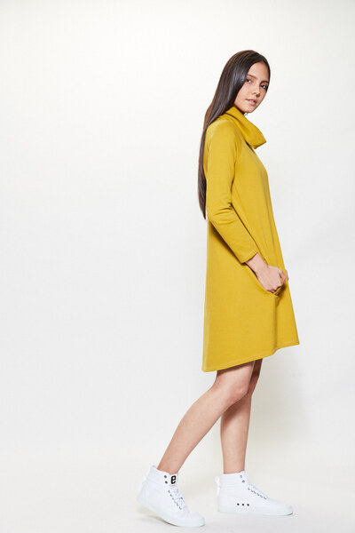 Kleid Sweat Dijongelb günstig online kaufen