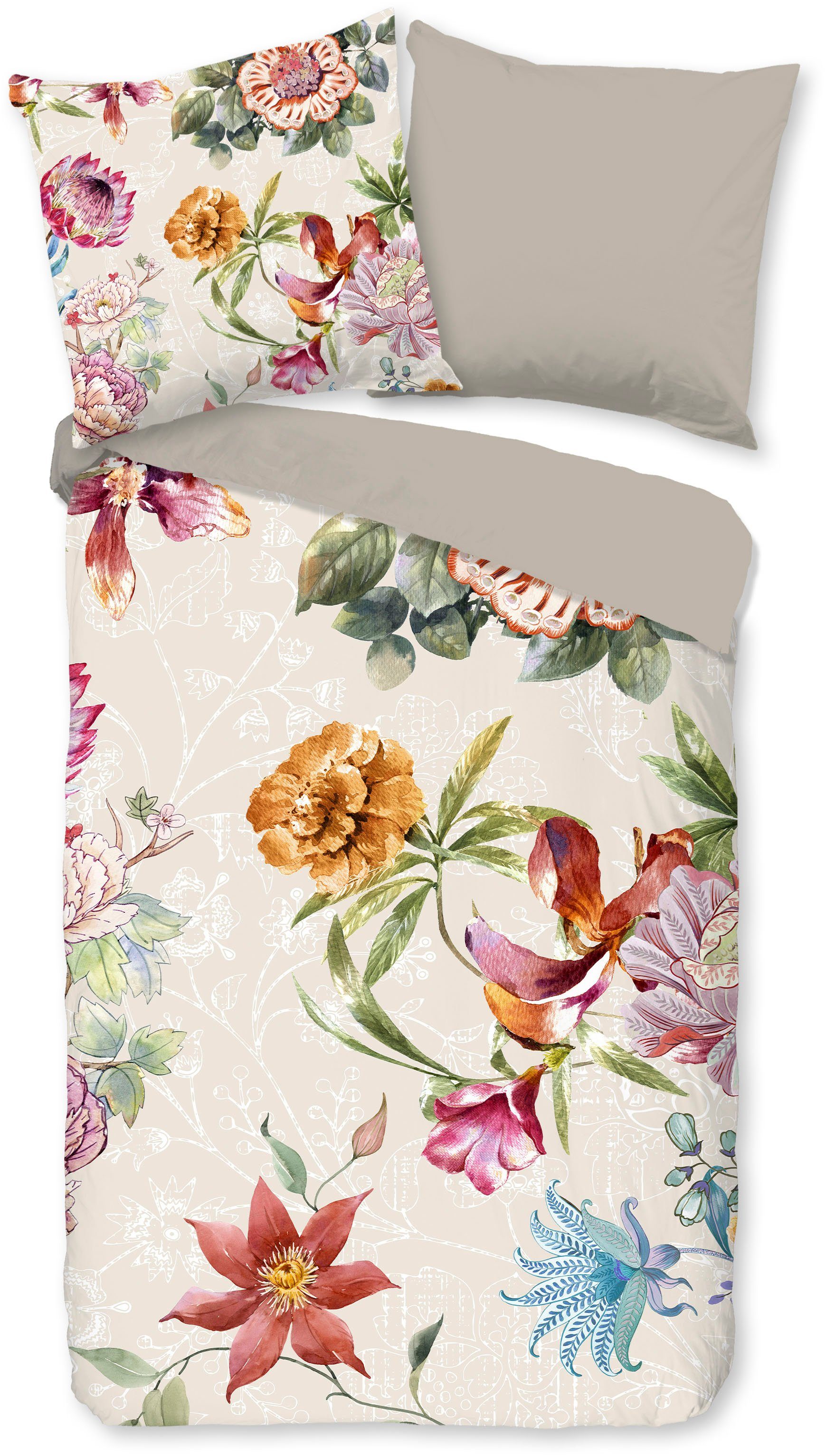 good morning Wendebettwäsche »Irze«, 100% Baumwolle, 135x200, Reißverschlus günstig online kaufen