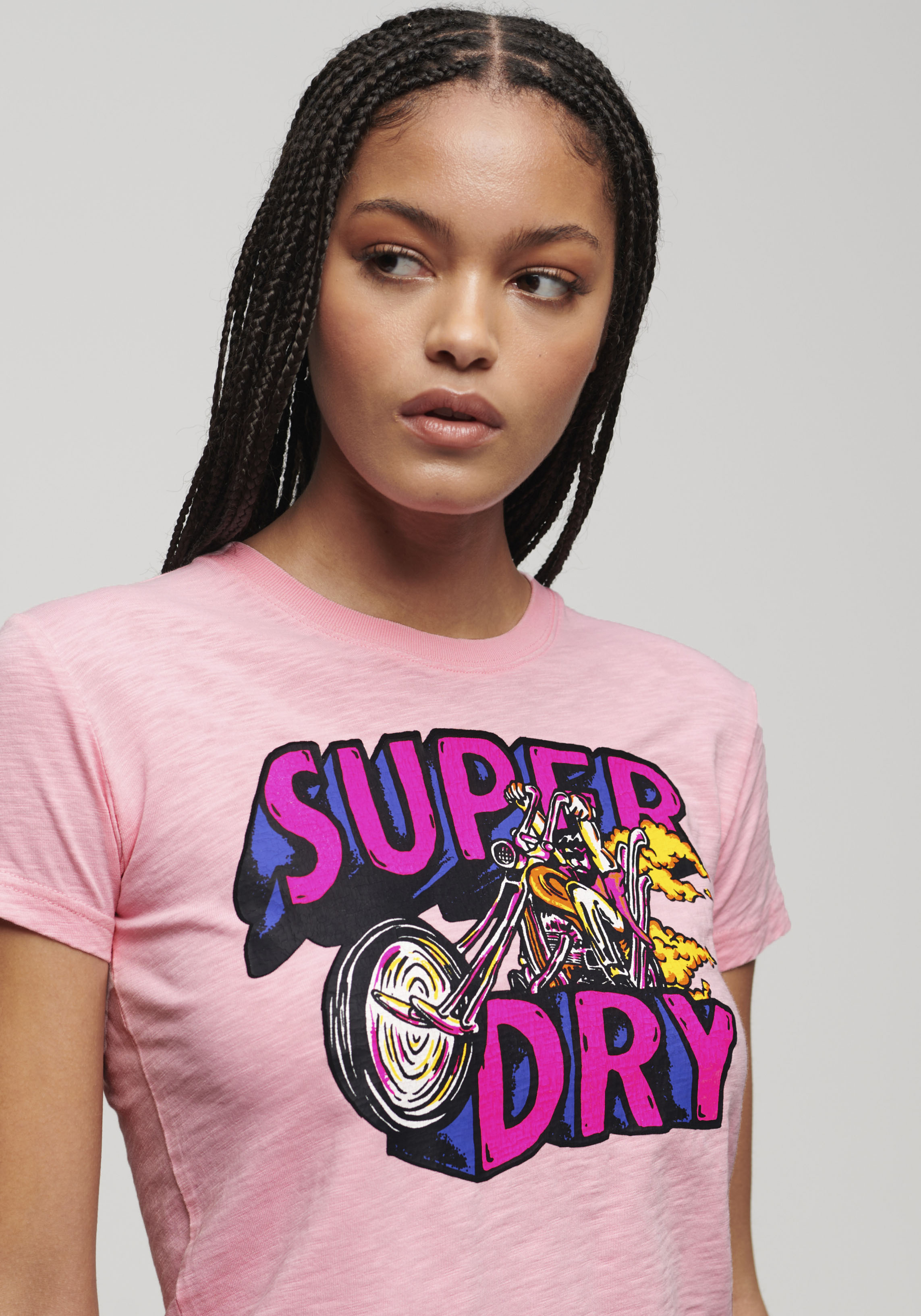 Superdry Print-Shirt "NEON MOTOR GRAPHIC FITTED TEE" günstig online kaufen