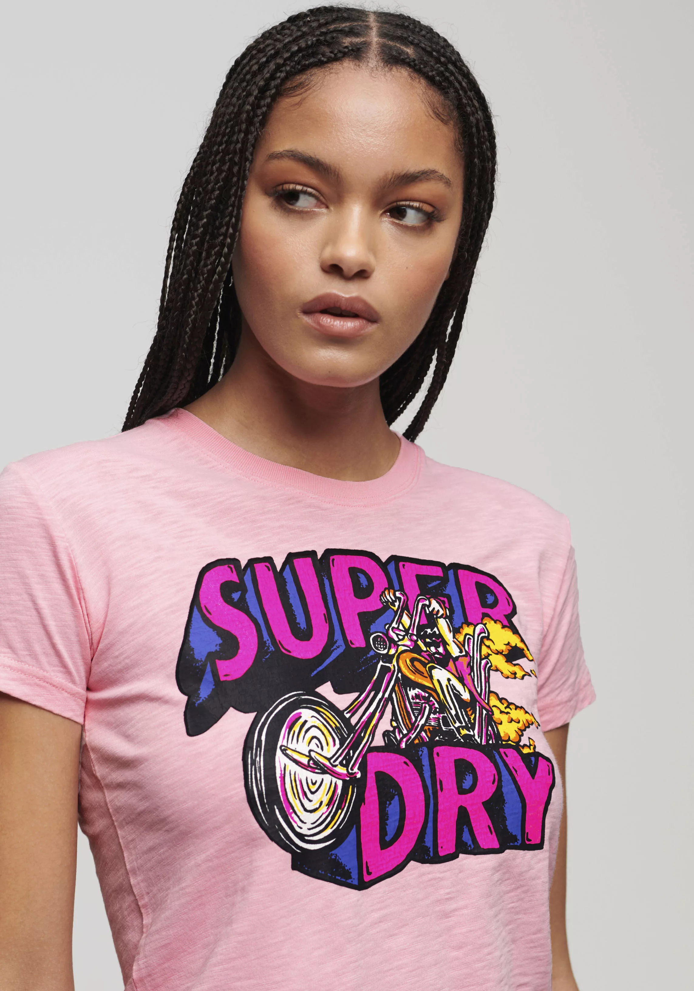 Superdry Print-Shirt NEON MOTOR GRAPHIC FITTED TEE günstig online kaufen