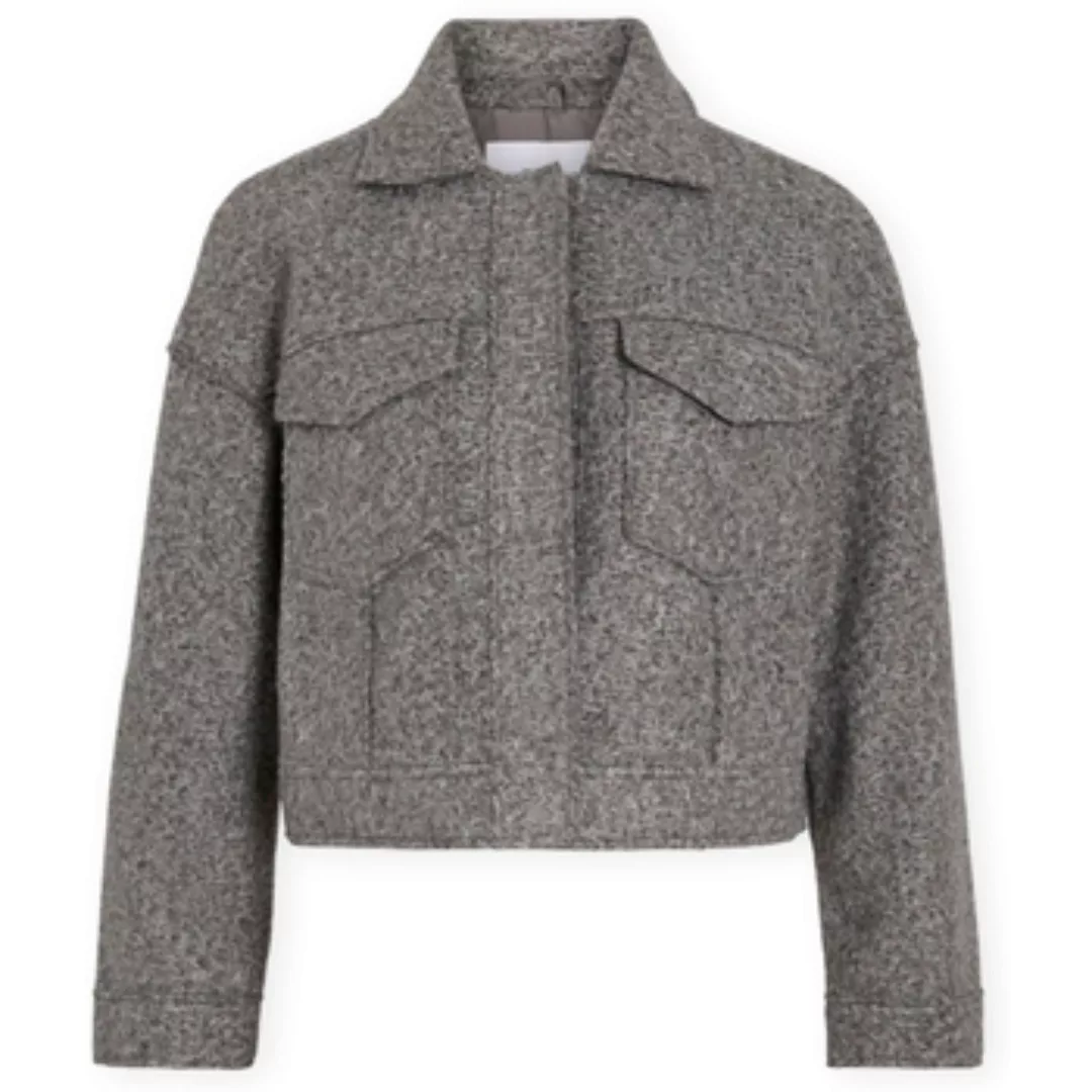 Vila  Damenmantel Franca Jacket - Medium Grey Melange günstig online kaufen