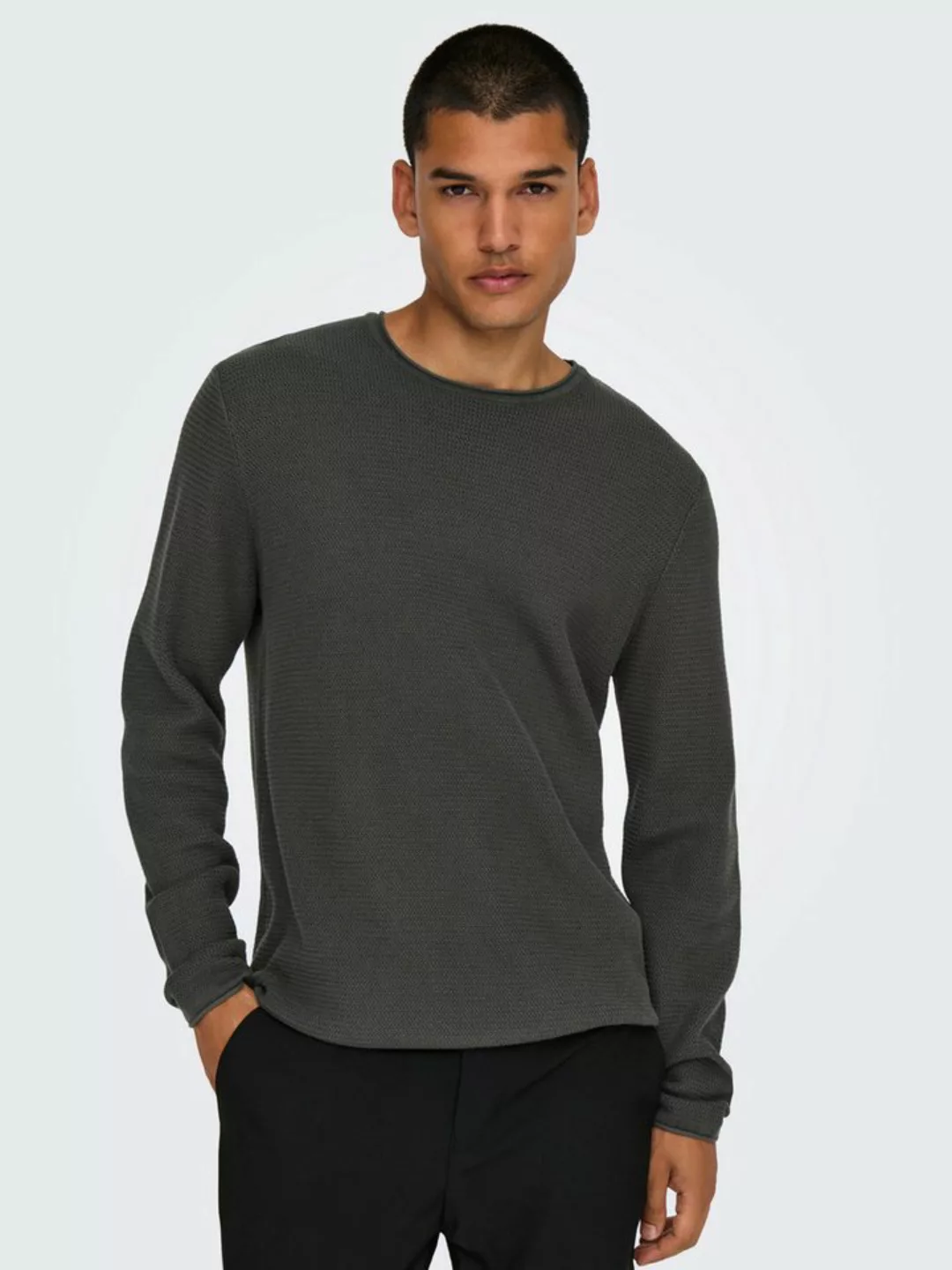 ONLY & SONS Strickpullover ONSERIC REG 12 STRUC CREW KNIT günstig online kaufen