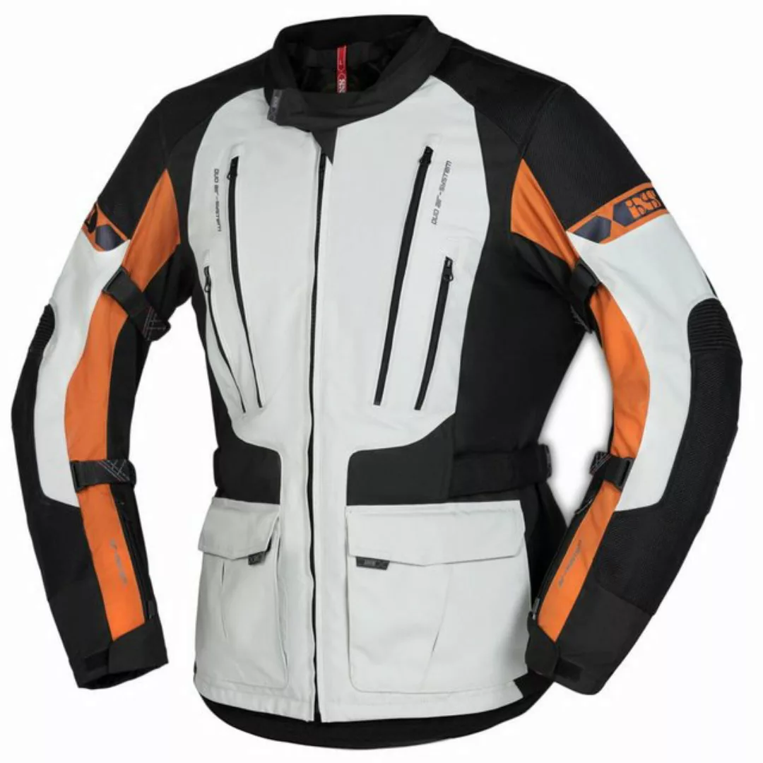 IXS Motorradjacke iXS Tour Jacke Lennik-ST schwarz-hell grau-braun 5XL günstig online kaufen