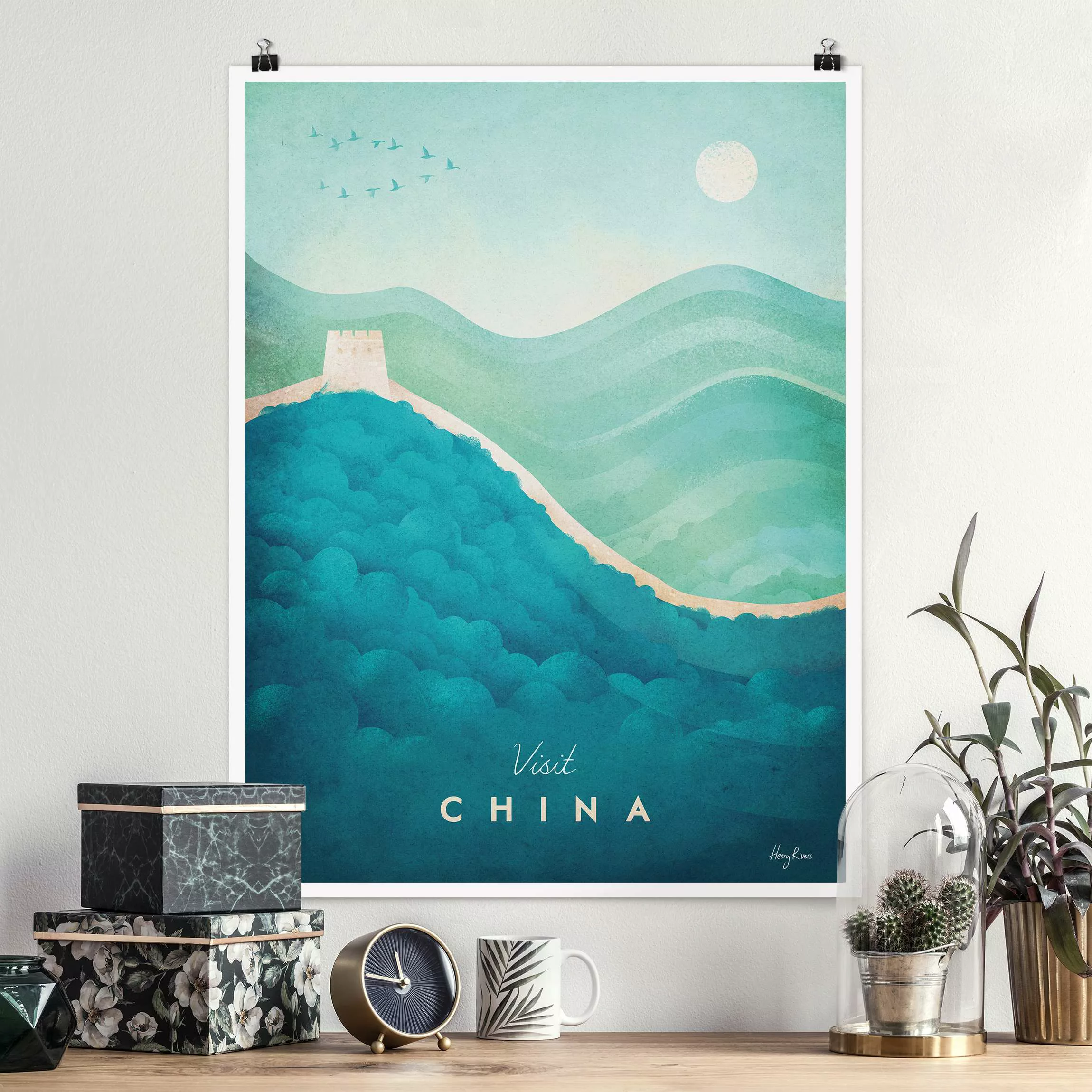 Poster Architektur & Skyline - Hochformat Reiseposter - China günstig online kaufen