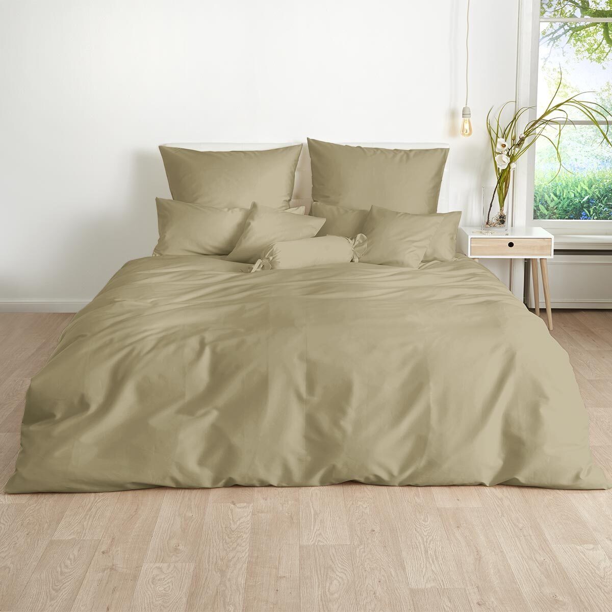 TRAUMSCHLAF Bettwäsche Uni, Mako Satin, 3 günstig online kaufen