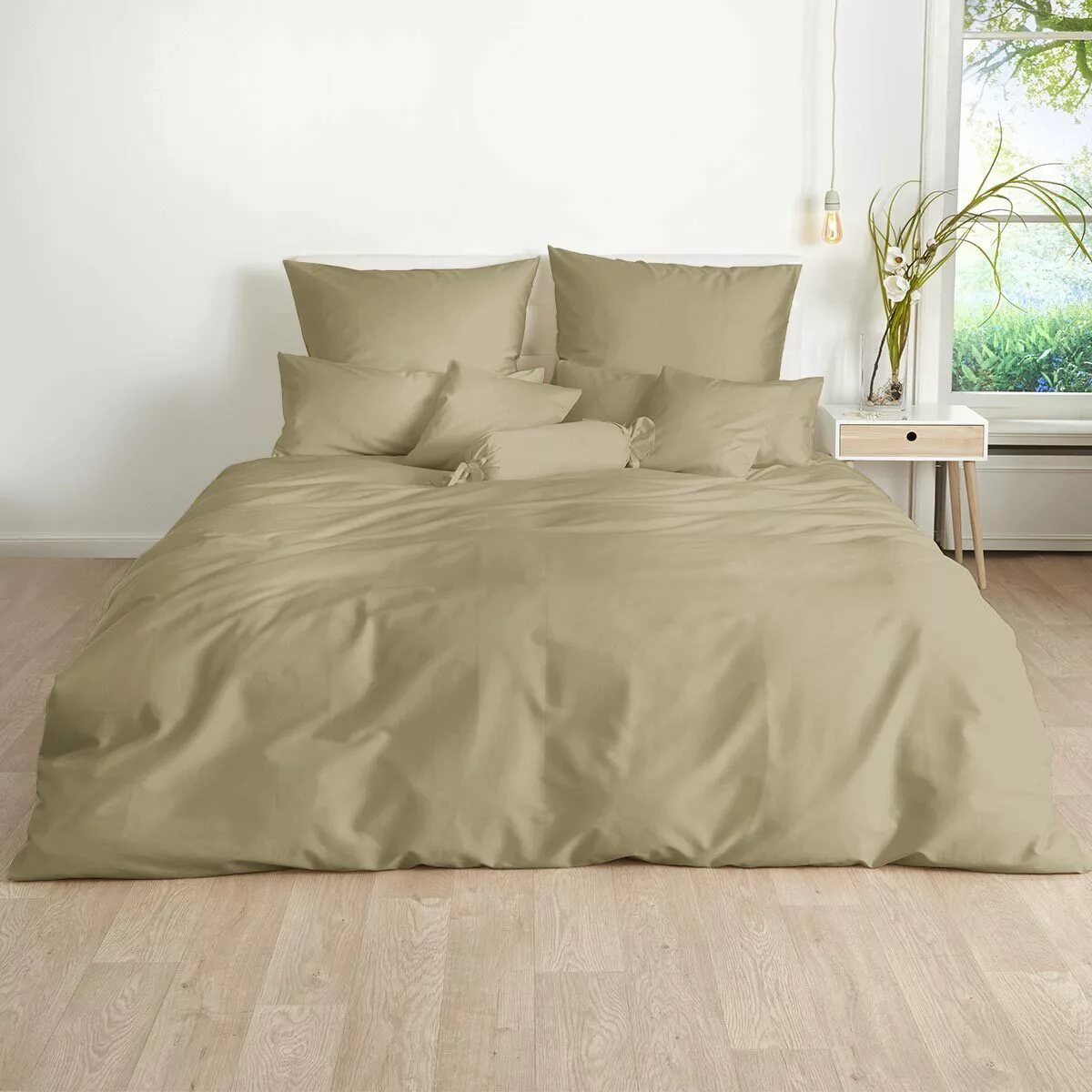 TRAUMSCHLAF Bettwäsche Uni, Mako Satin, 3 günstig online kaufen