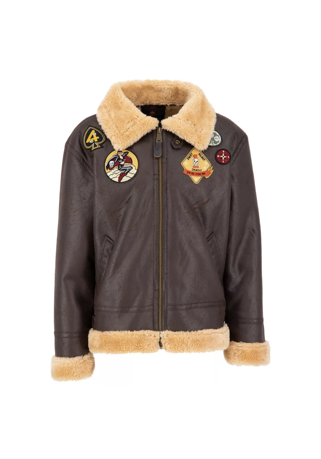 Alpha Industries Lederjacke "B-3 FL Custom Lederjacke" günstig online kaufen