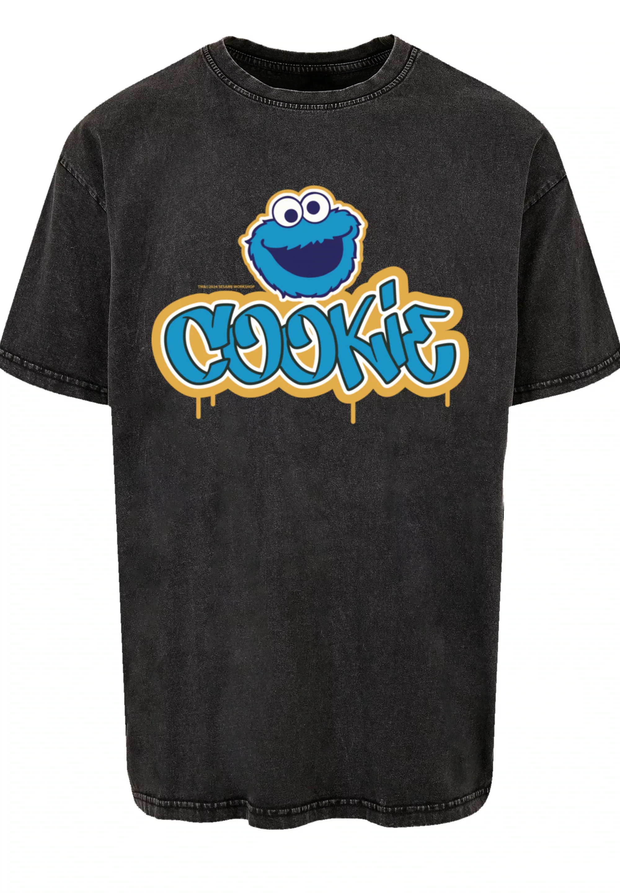 F4NT4STIC T-Shirt "Sesamstraße Cookie Graffiti Logo", Premium Qualität günstig online kaufen