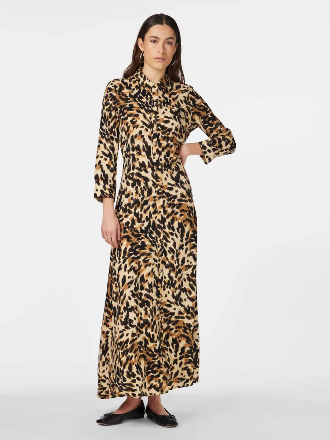 Y.A.S Hemdblusenkleid YASSAVANNA LONG SHIRT DRESS mit 3/4 Ärmel günstig online kaufen