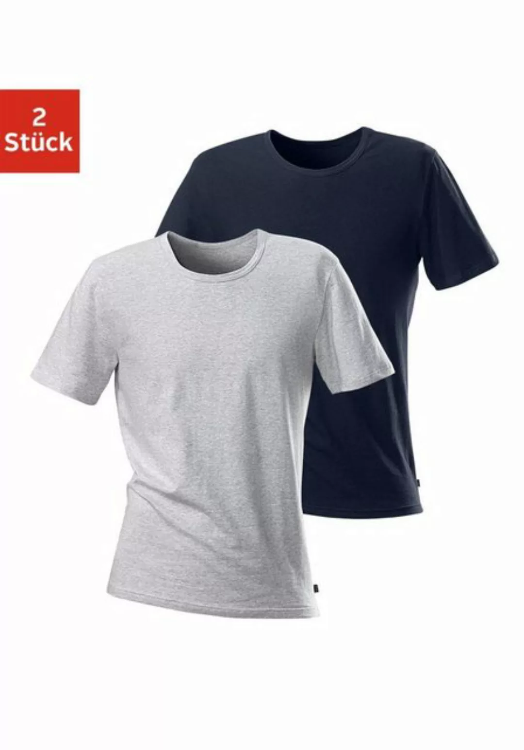 H.I.S T-Shirt (2er-Pack) mit Rundhalsausschnitt perfekt als Unterziehshirt günstig online kaufen