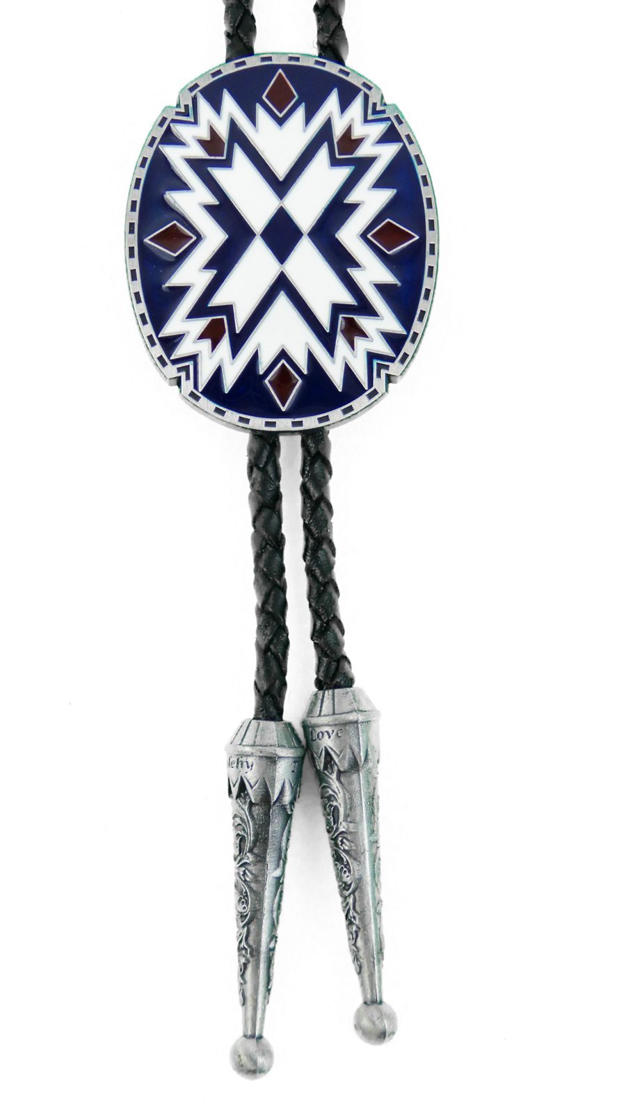 Westernlifestyle Krawatte Indianisches Ornament Bolo Tie günstig online kaufen