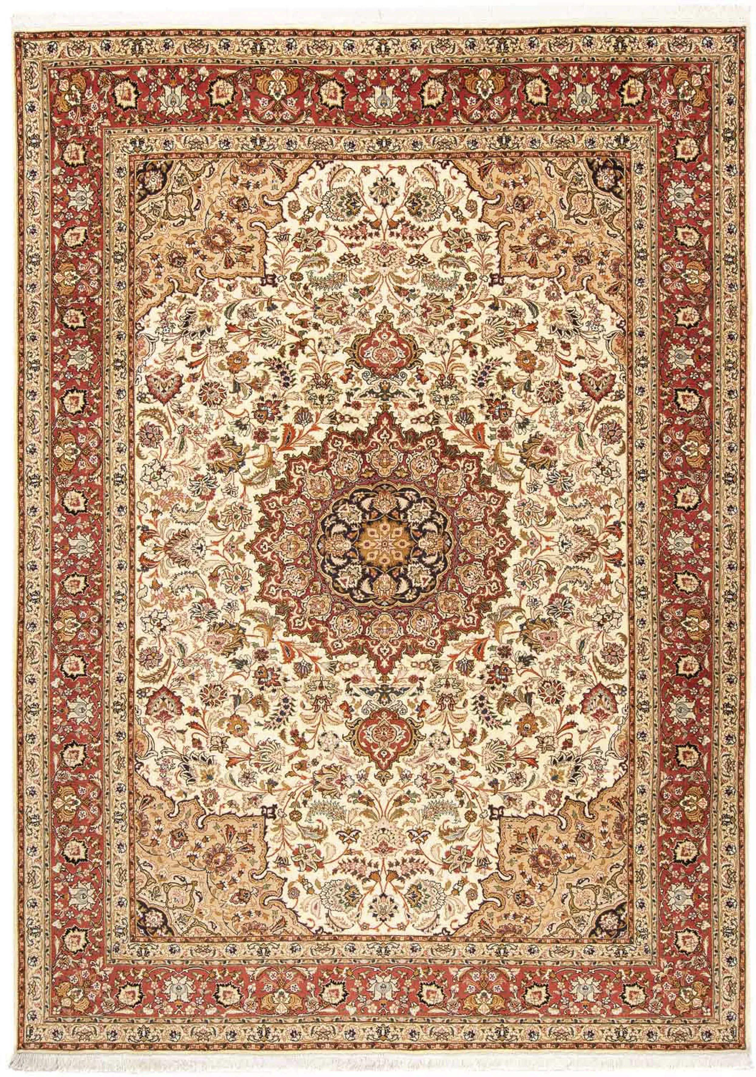 morgenland Orientteppich »Perser - Täbriz - Royal - 280 x 204 cm - beige«, günstig online kaufen