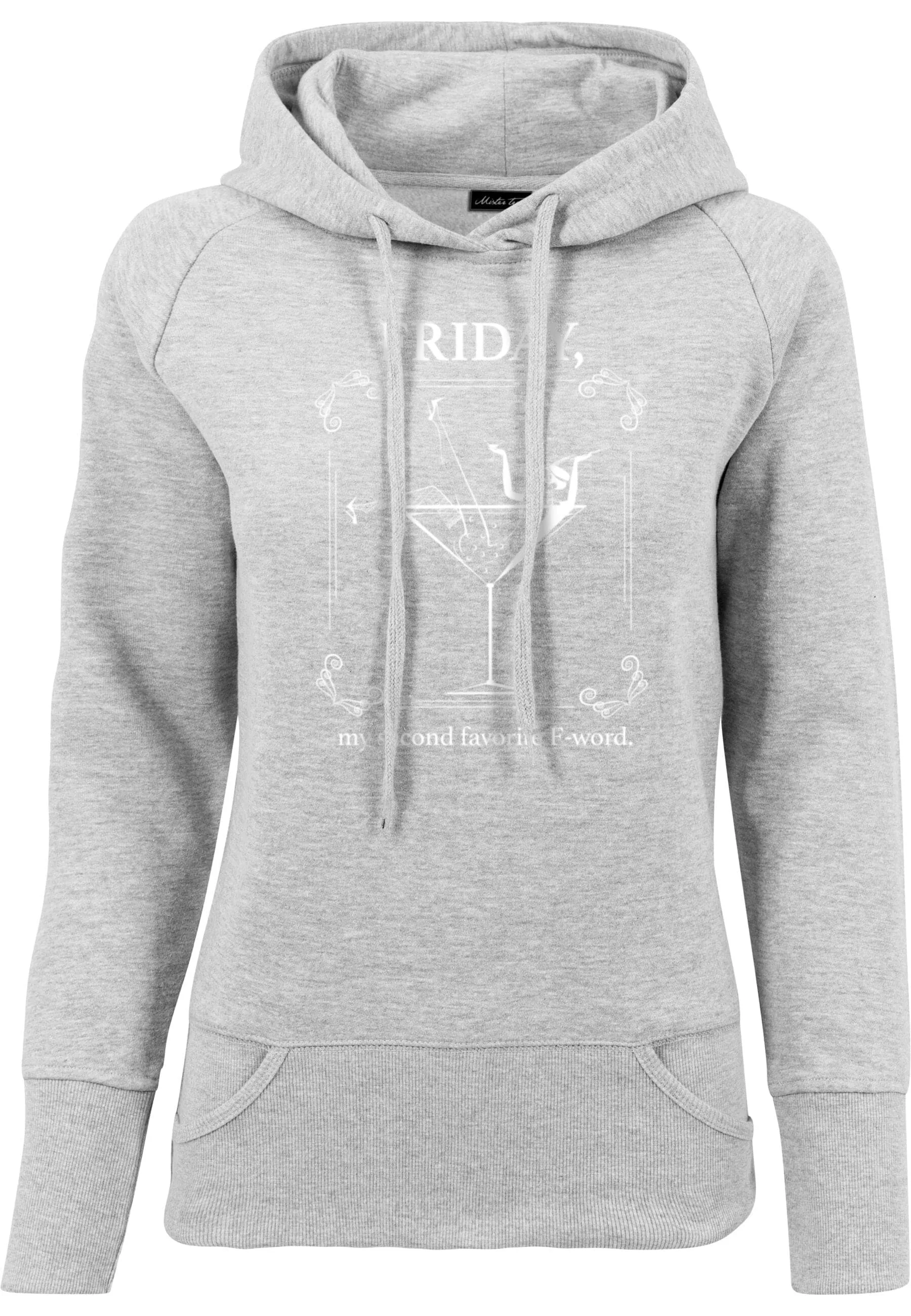 MisterTee Rundhalspullover "MisterTee Damen Ladies F-Word Hoody" günstig online kaufen