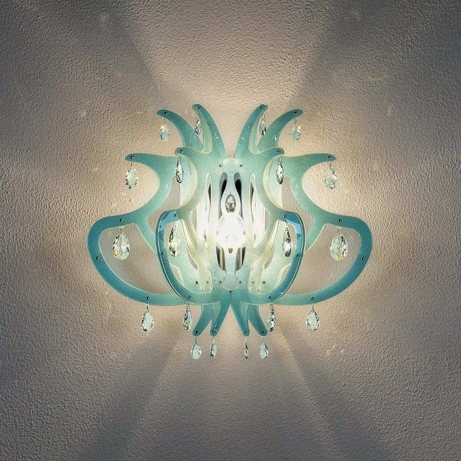 Slamp Medusa Designer-Wandleuchte, blau günstig online kaufen