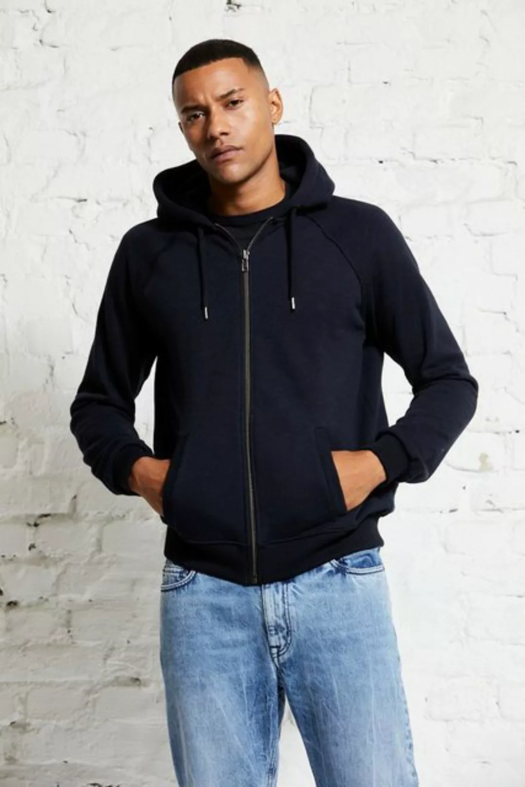 Herren Zip Hoody Aus Bio-baumwolle "Heavy Zip Hoody Male" günstig online kaufen