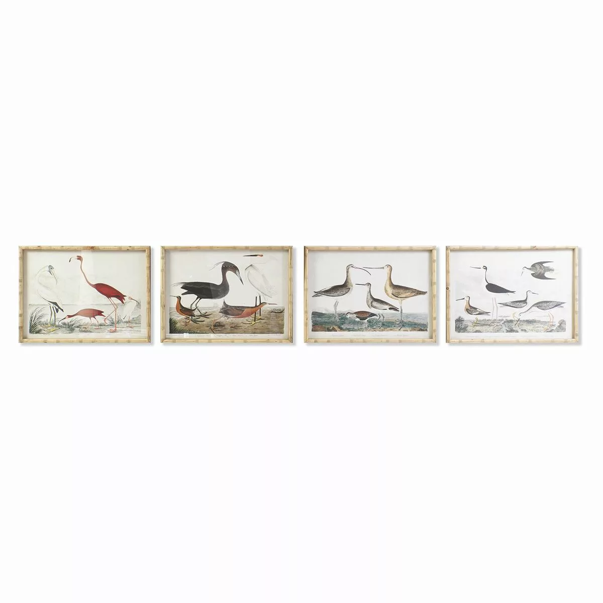 Bild Dkd Home Decor Vögel Moderne (60 X 2,8 X 45 Cm) (4 Stück) günstig online kaufen
