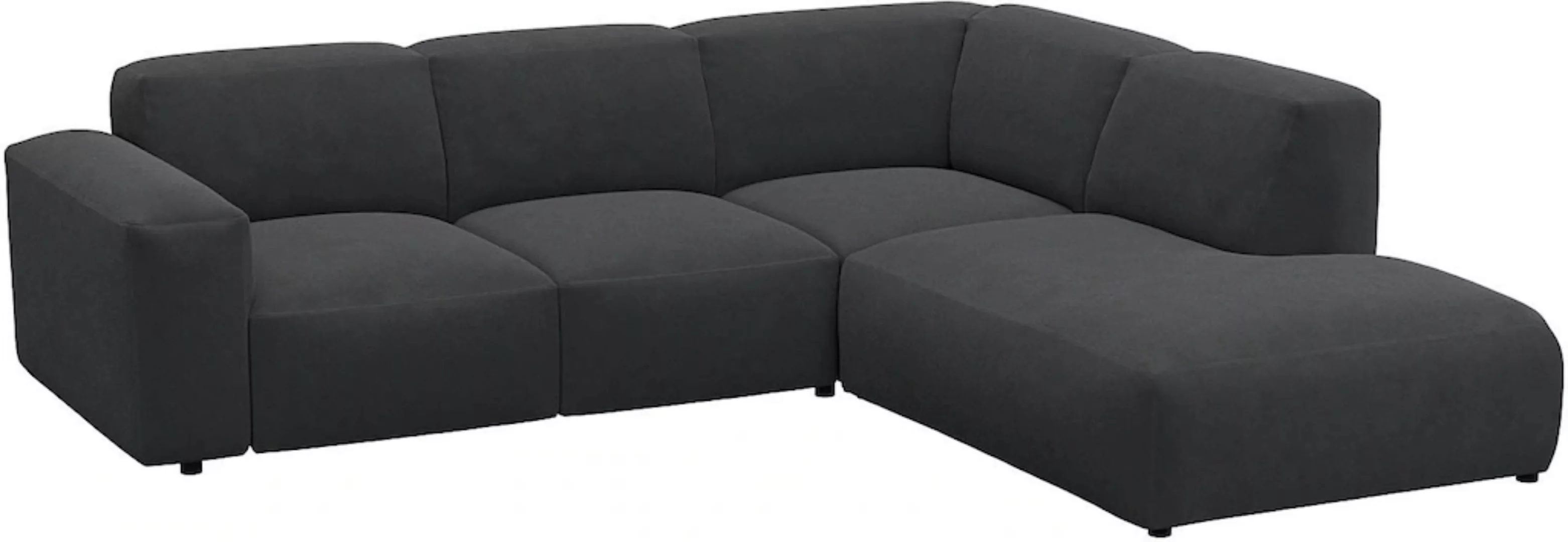 FLEXLUX Ecksofa »Lucera, super Sitzkomfort durch Kaltschaum im Sitz, L-Form günstig online kaufen