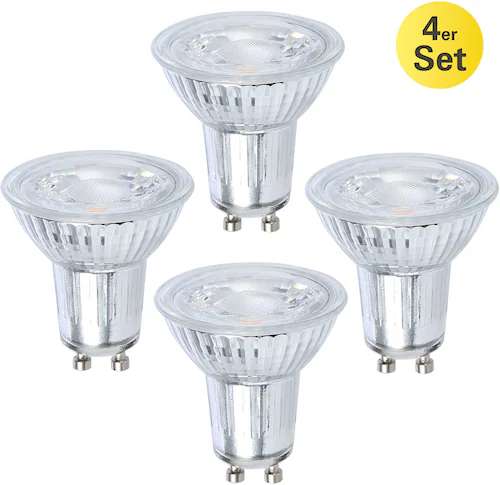 Näve LED-Leuchtmittel GU10 Reflektor R50 7 W 600 lm 4er Set 5,3 x 50 cm (H günstig online kaufen