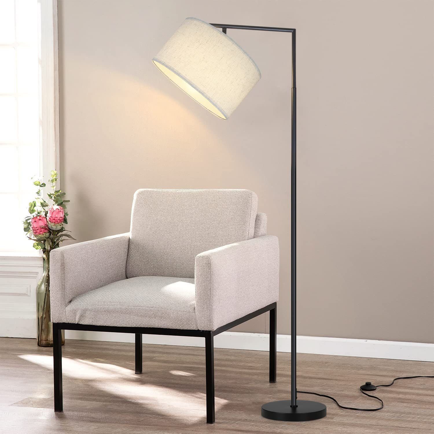 Nettlife Stehlampe Wohnzimmer Weiß Stehleuchte Modern günstig online kaufen