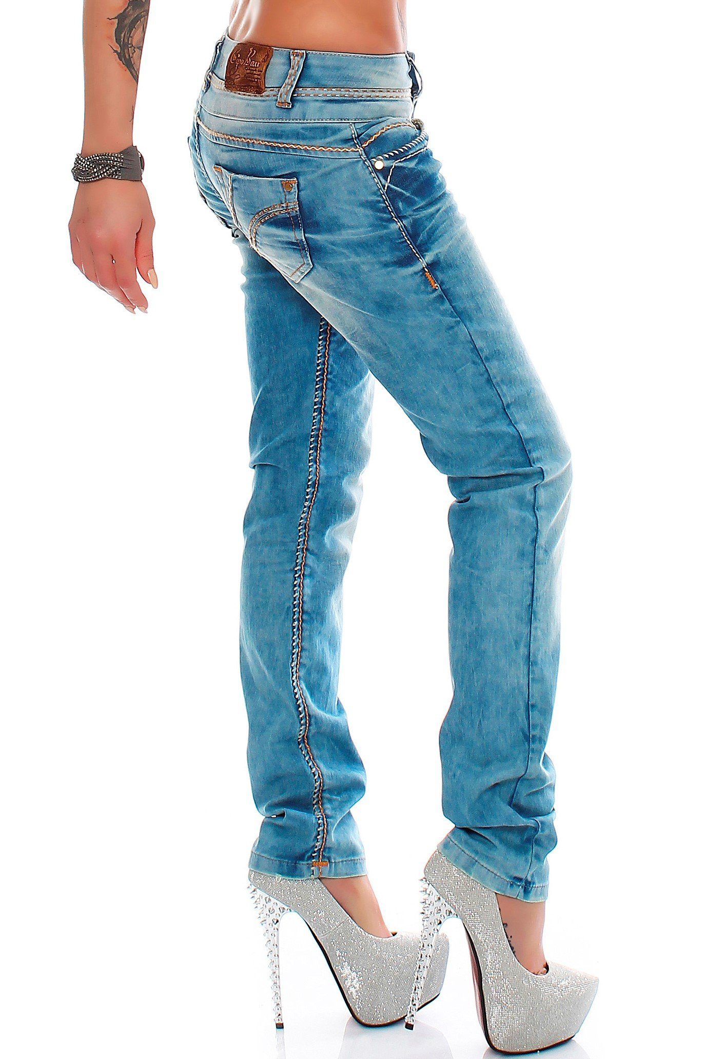 Cipo & Baxx 5-Pocket-Jeans Low Waist günstig online kaufen
