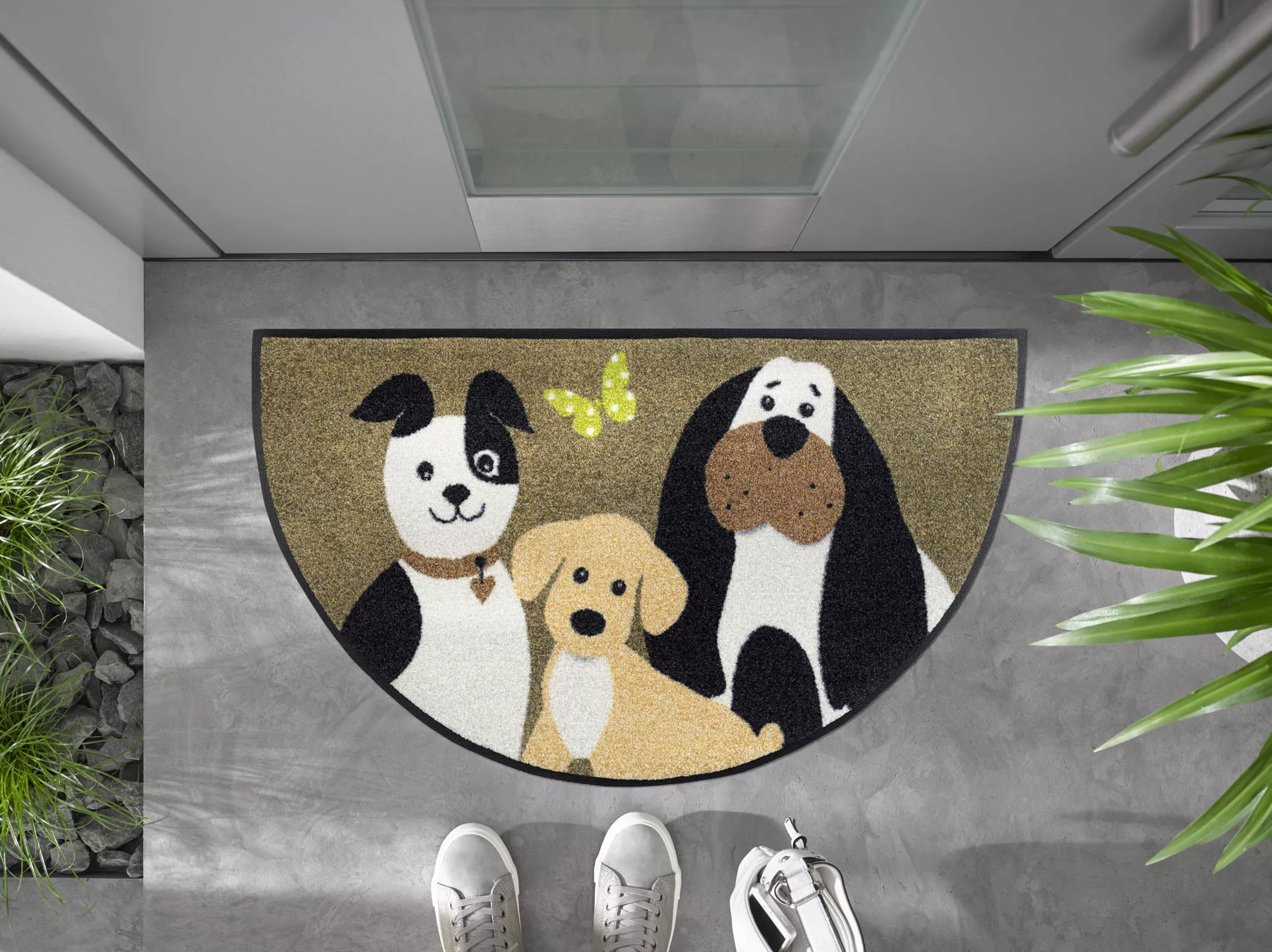 wash+dry by Kleen-Tex Fußmatte »Round Dog Trio«, rechteckig günstig online kaufen