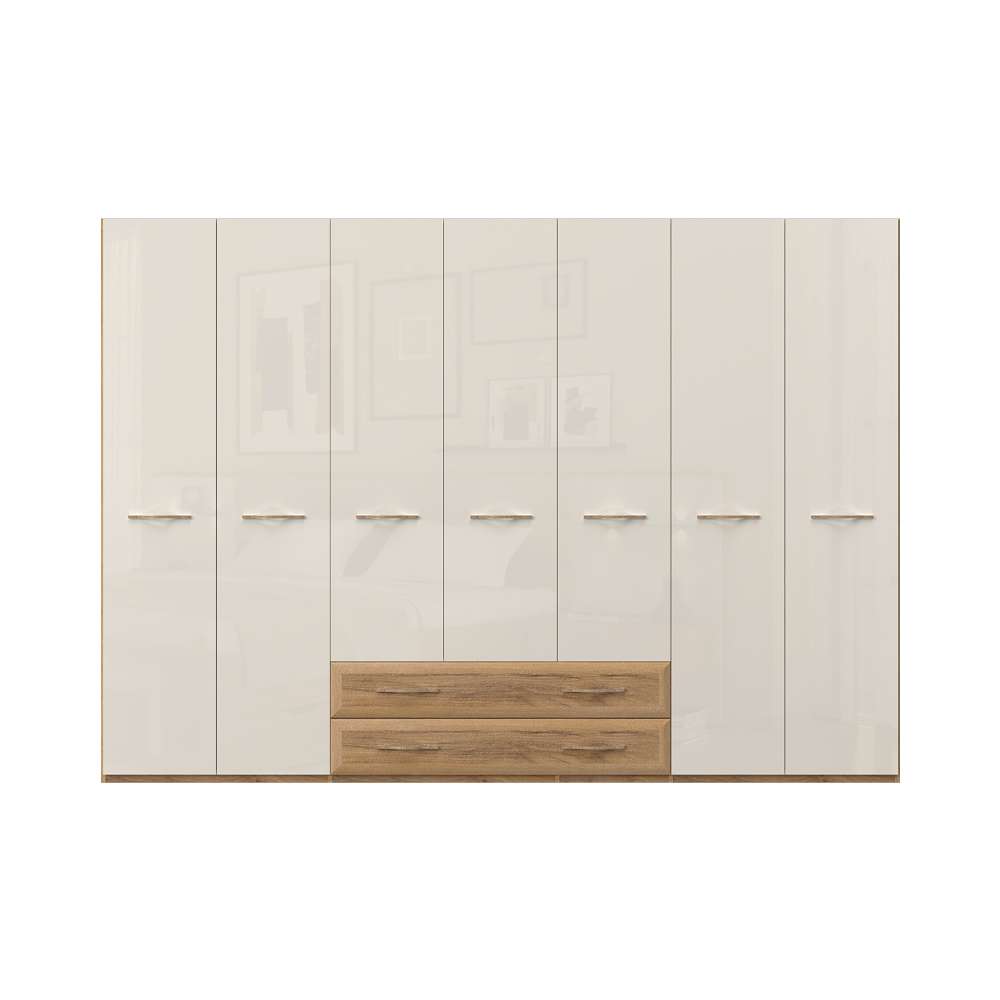 Home affaire Kleiderschrank "Gala, beige hochglänzend UV lackiert, kratzfes günstig online kaufen