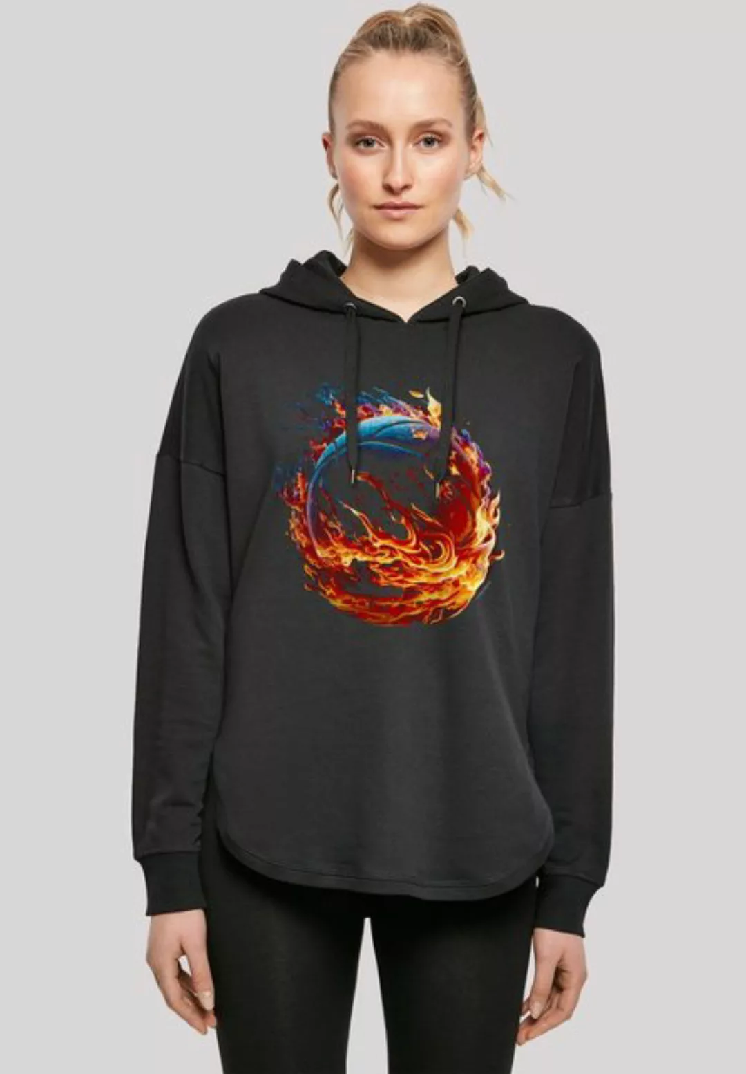 F4NT4STIC Kapuzenpullover Basketball On Fire Sport OVERSIZE HOODIE Print günstig online kaufen