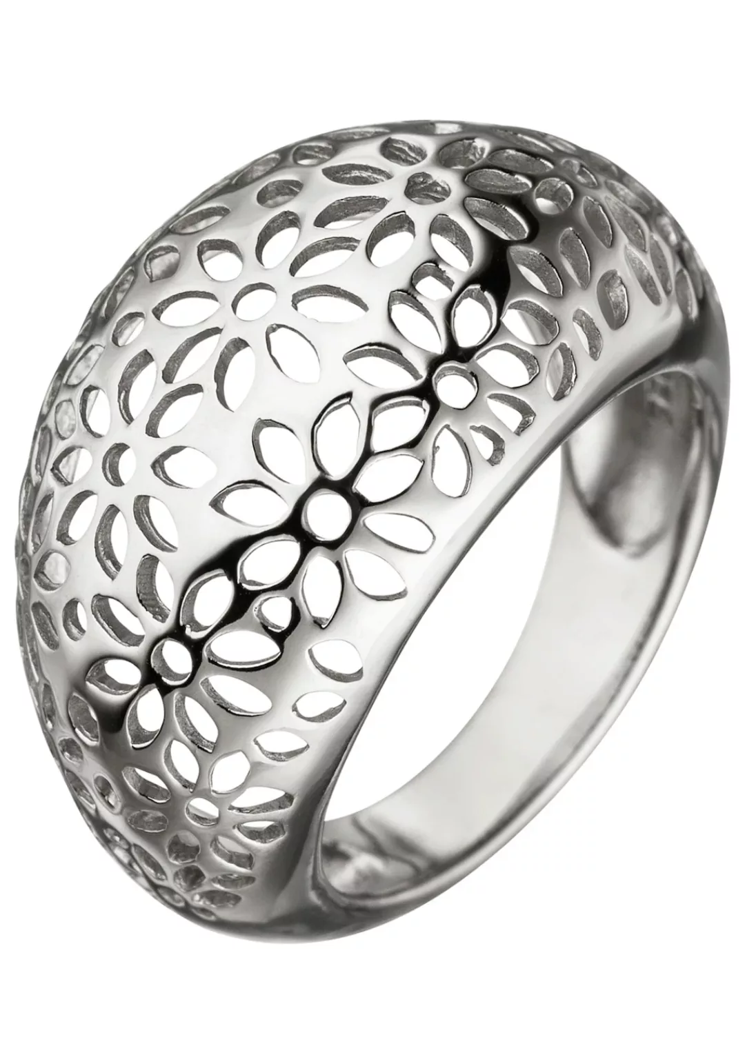 JOBO Silberring "Blumen", breit 925 Silber günstig online kaufen
