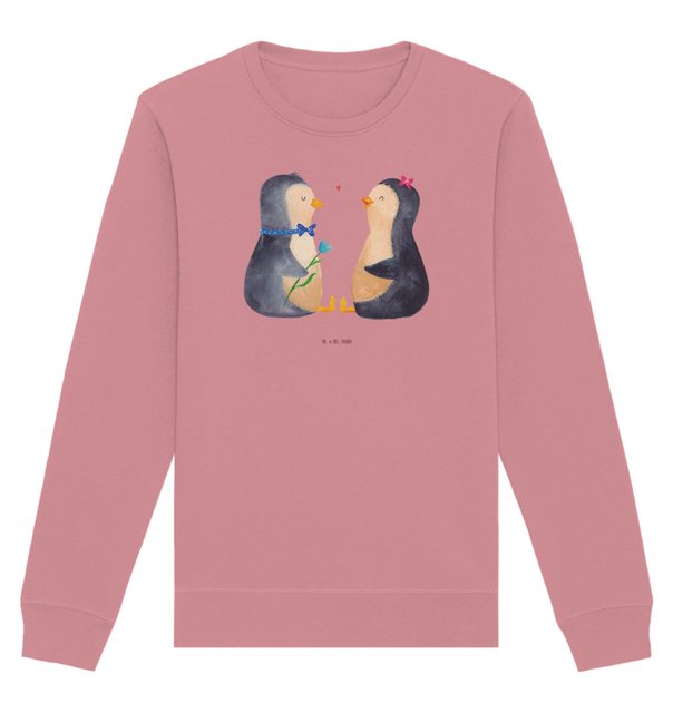 Mr. & Mrs. Panda Longpullover Größe XS Pinguin Pärchen - Canyon Pink - Gesc günstig online kaufen