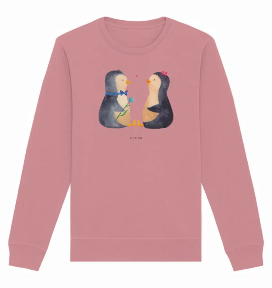 Mr. & Mrs. Panda Longpullover Größe S Pinguin Pärchen - Canyon Pink - Gesch günstig online kaufen