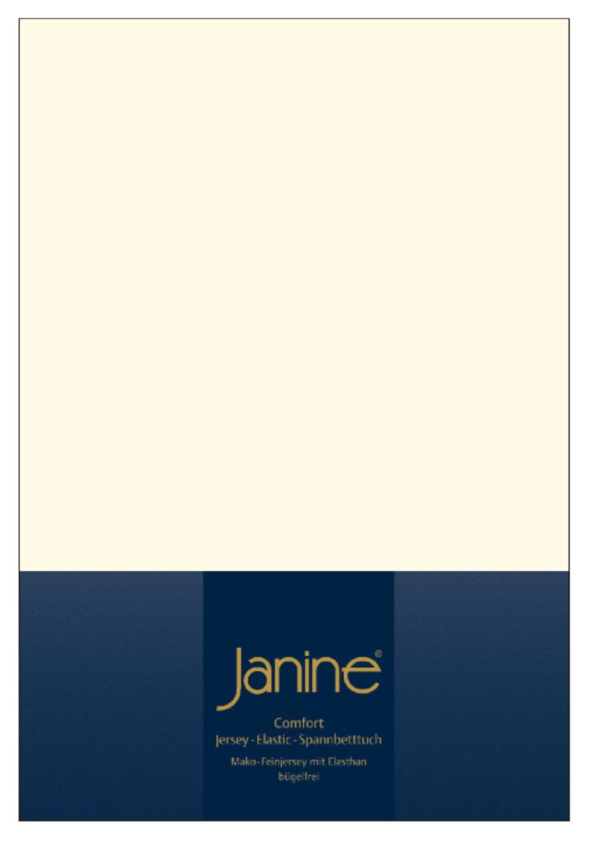 Janine Spannbetttuch Comfort - Elastic-Jersey, Mako-Feinjersey, Bettlaken N günstig online kaufen