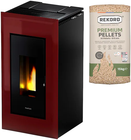 Freepoint Pelletofen Vega Stahl Anthrazit 10,5 kW EEK: A+ günstig online kaufen