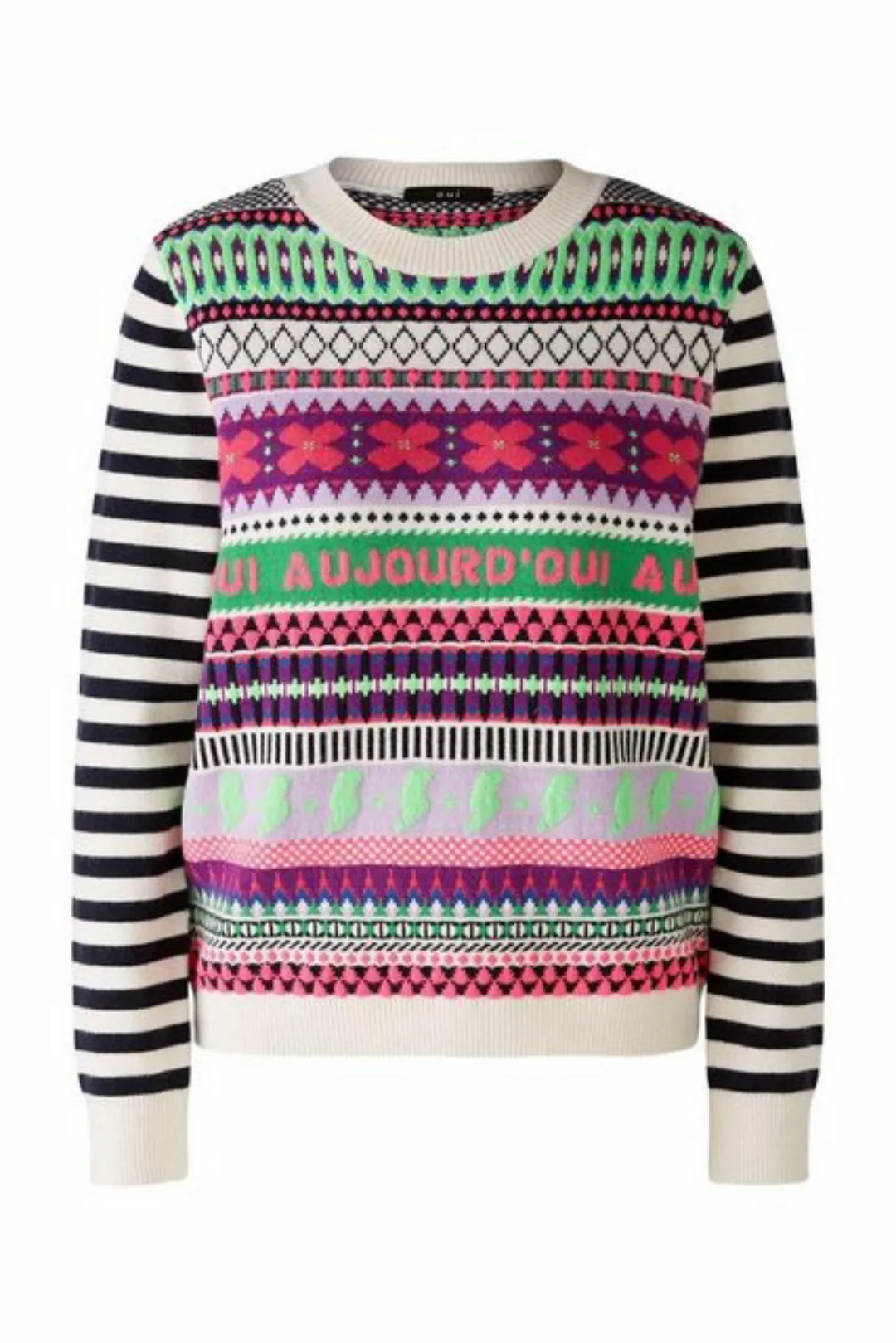 Oui Sweatshirt Pullover, lilac green günstig online kaufen