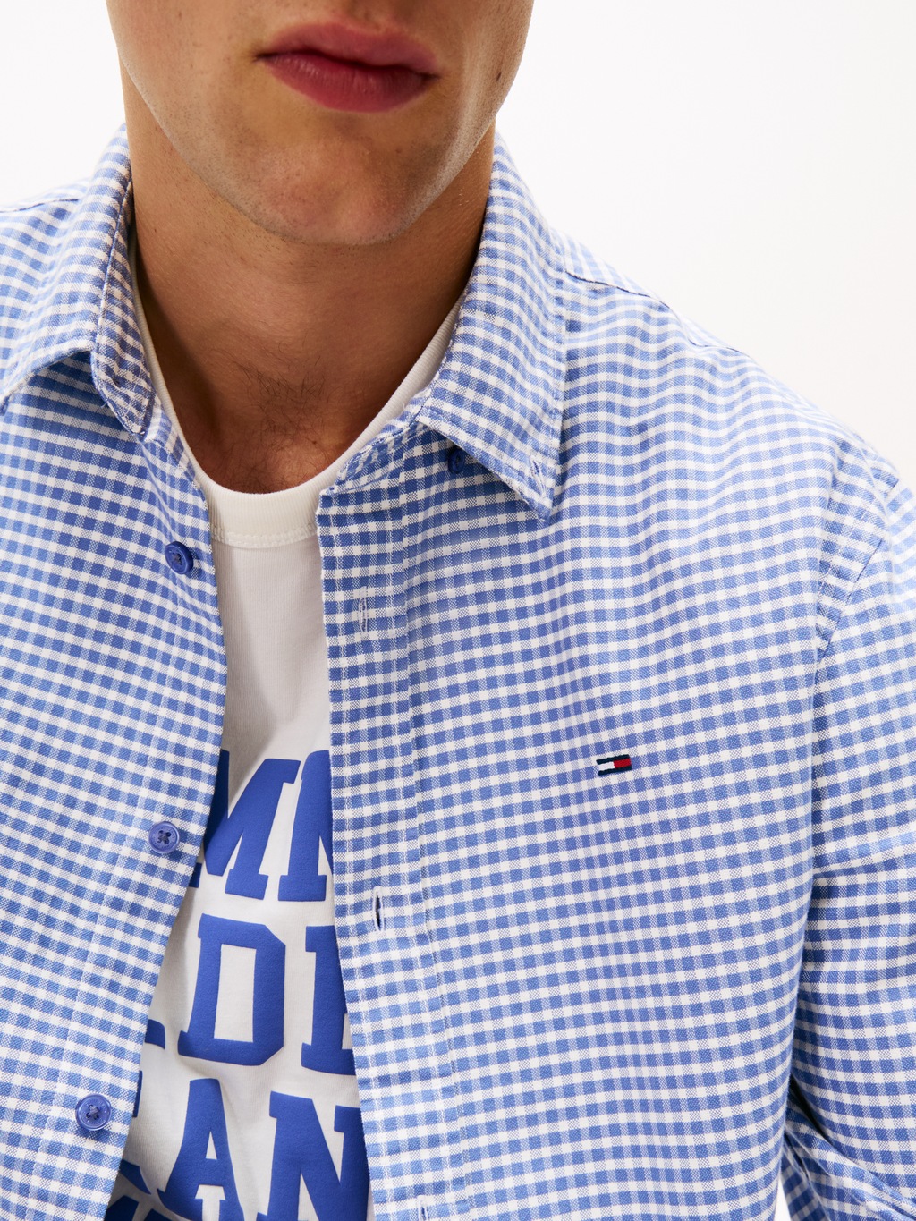 Tommy Jeans Langarmhemd "TJM OXFORD CHECK", regular fit, Karohemd, Button-d günstig online kaufen