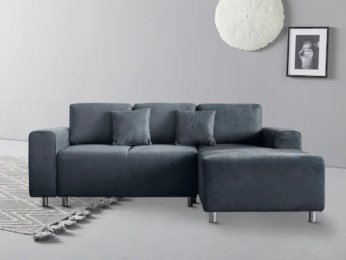 Home affaire Ecksofa »Györ«, L-Form, wahlweise mit Bettfunktion und Bettkas günstig online kaufen