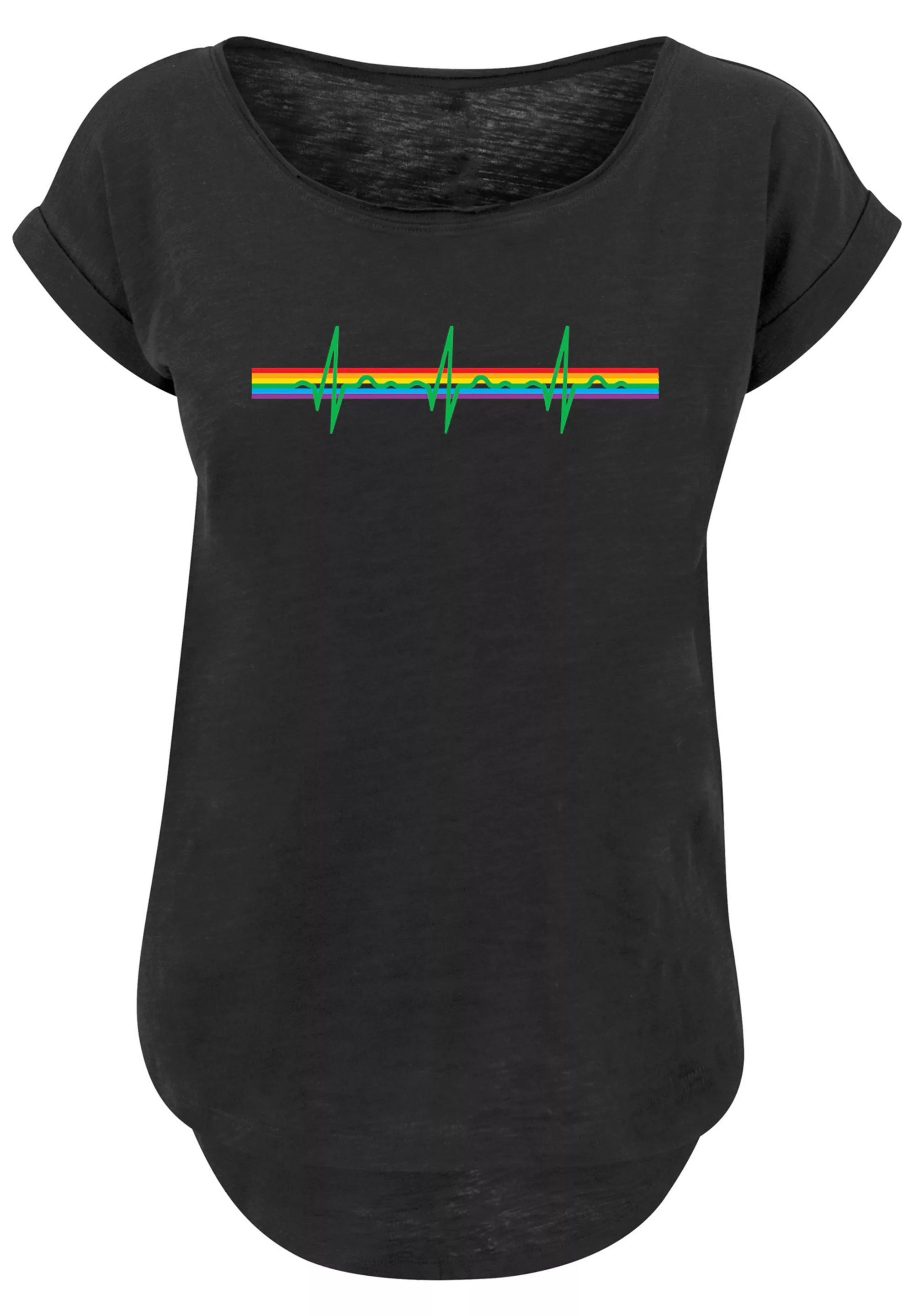 F4NT4STIC T-Shirt "Pink Floyd Prism Heartbeat Rainbow Regenbogen", Print günstig online kaufen