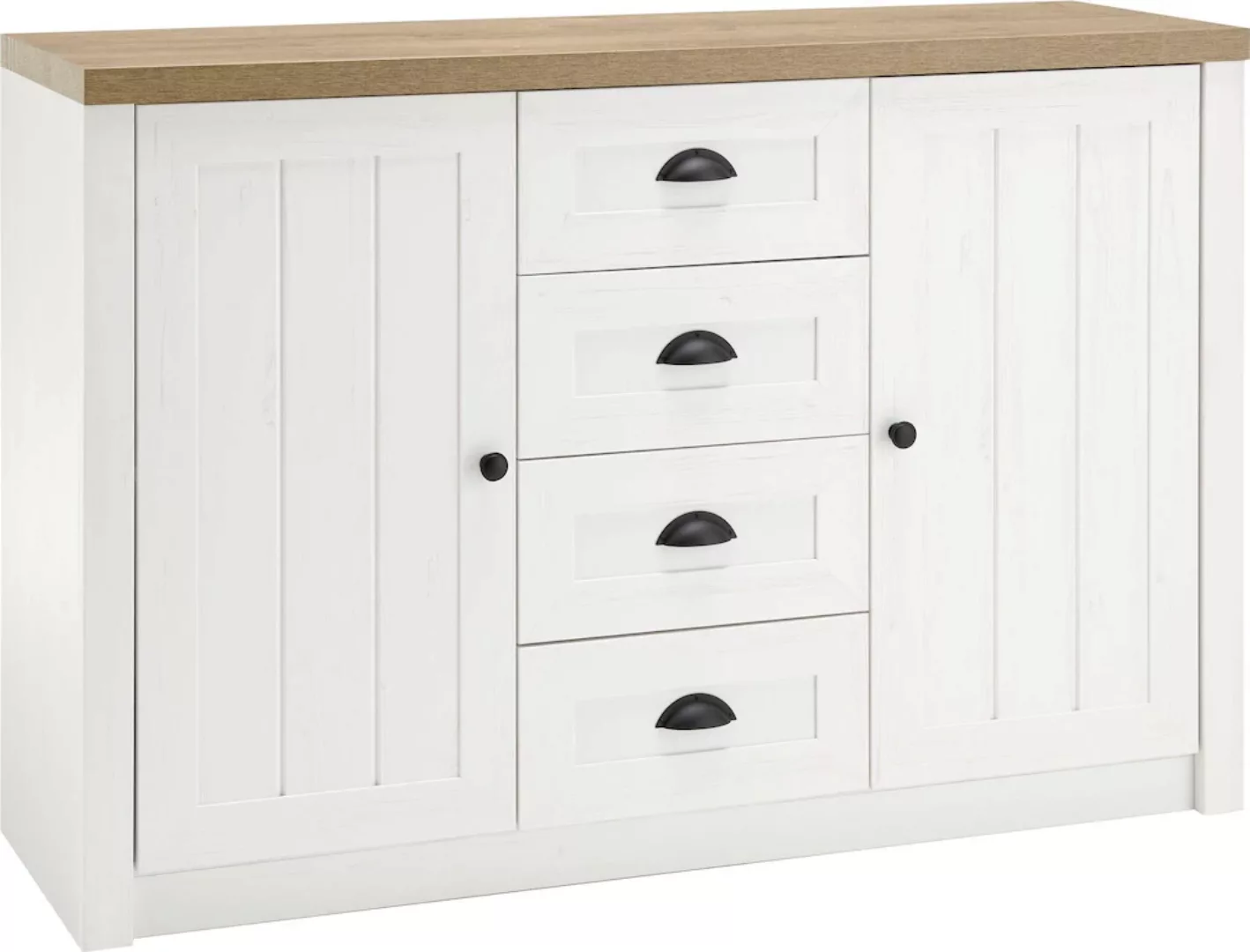 Home affaire Sideboard "Beauvais", Breite ca. 130 cm günstig online kaufen