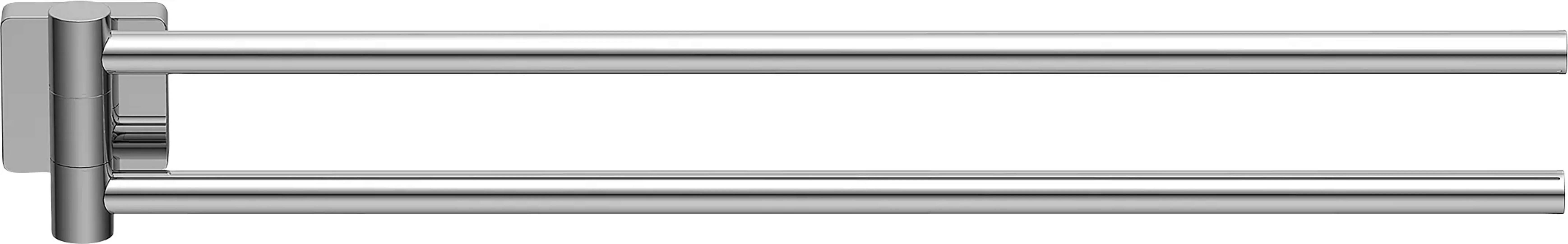Lenz Doppelhandtuchhalter "RAIN", 2-teilig, schwenkbar, 40 cm, chrom günstig online kaufen