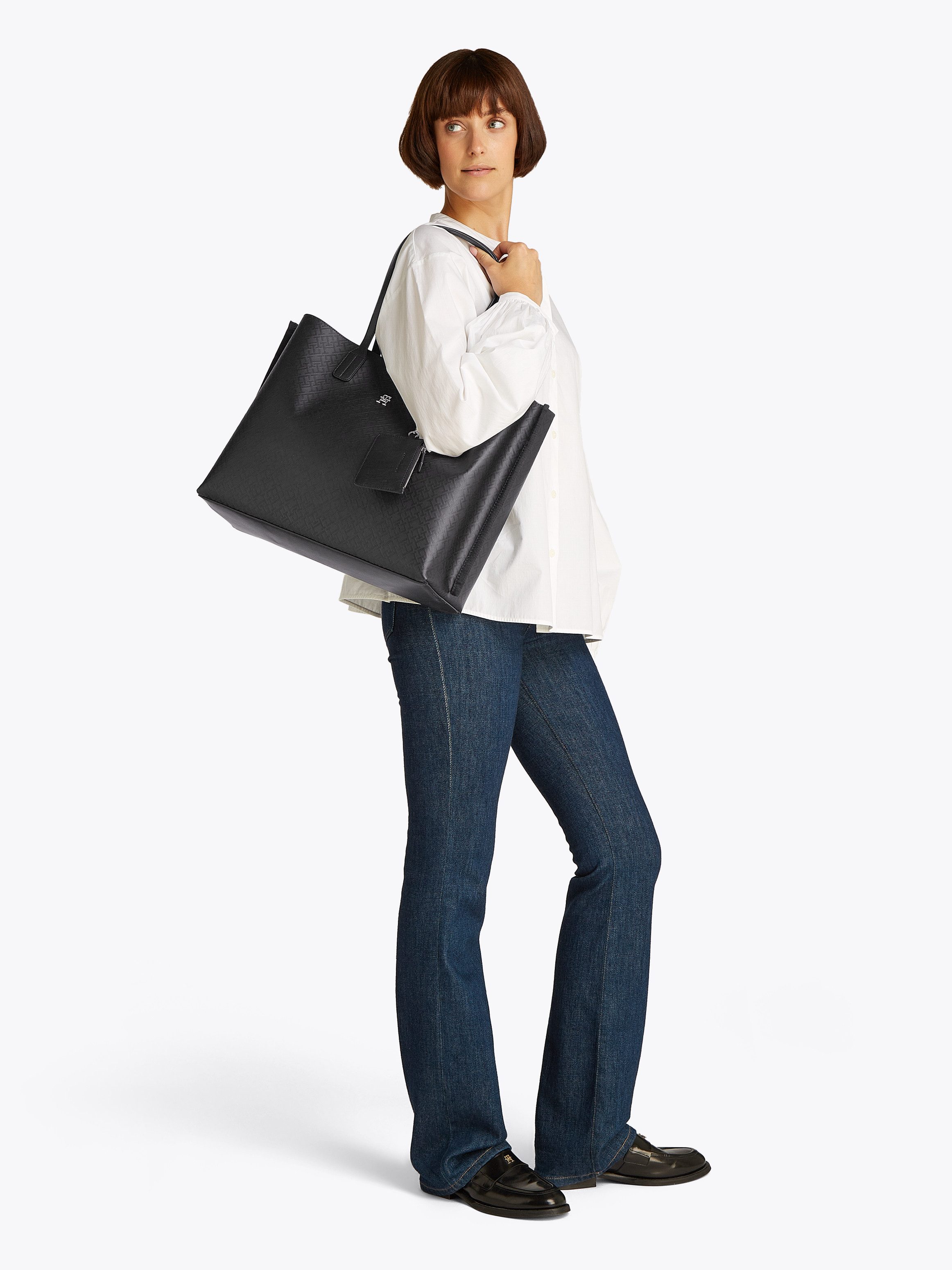 Tommy Hilfiger Tragetasche "TH DISTINCT TOTE MONO", Damen Henkeltasche, Umh günstig online kaufen