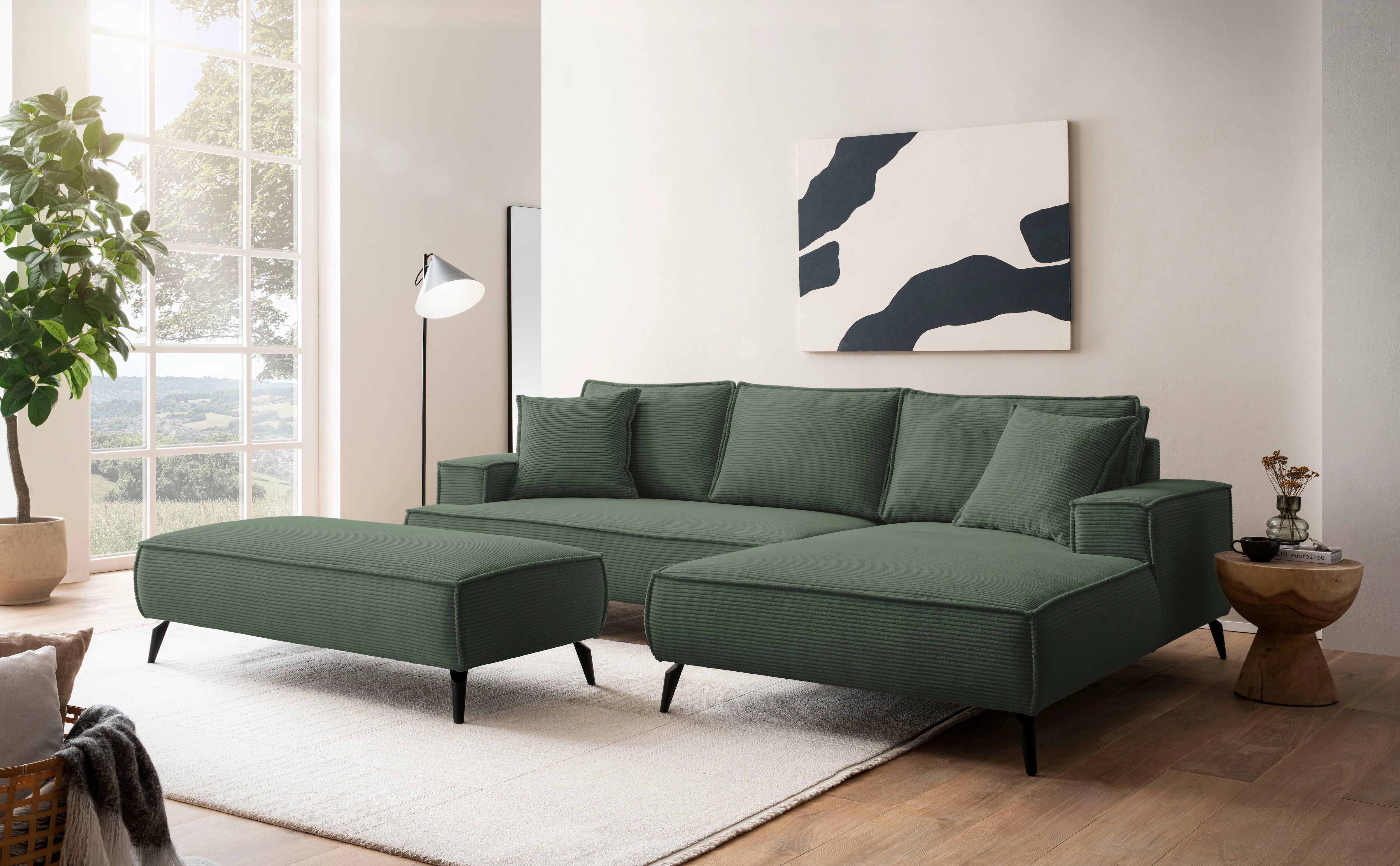 andas Ecksofa "TVINNU, L-Form in Cord, Sofa", wahlweise Recamiere rechts/li günstig online kaufen