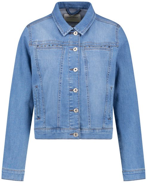 GERRY WEBER Jeansjacke Klassische Jeansjacke mit Schmucksteinen günstig online kaufen