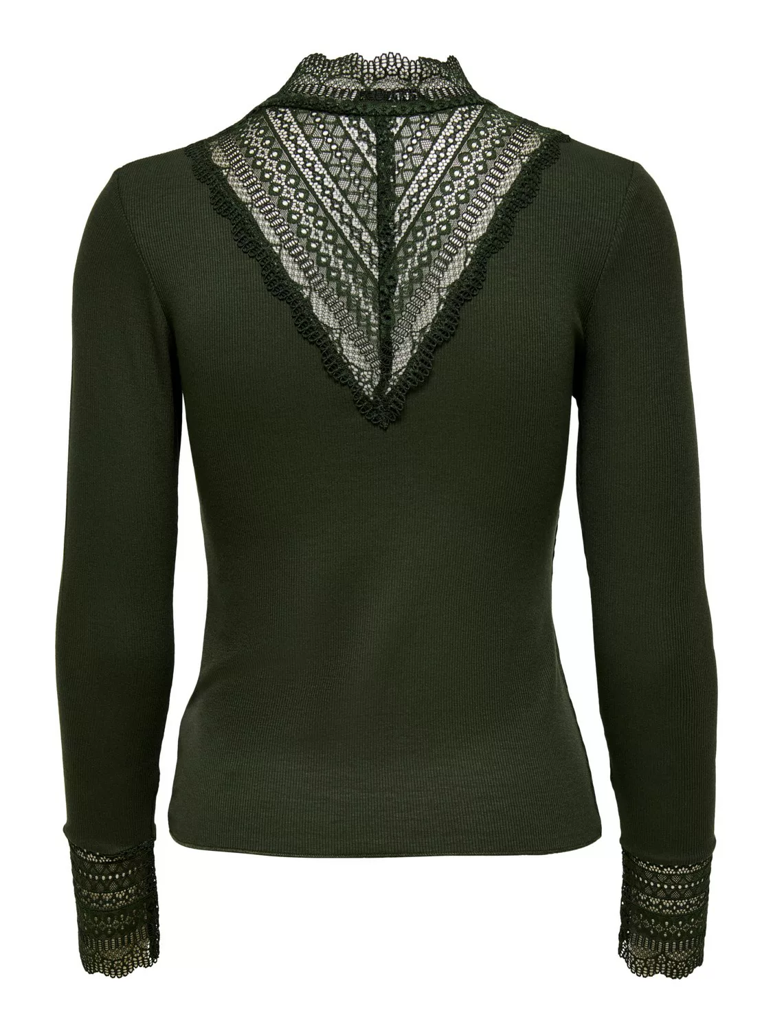 ONLY Spitzenshirt ONLTILDE L/S HIGH NECK LACE TOP JRS günstig online kaufen