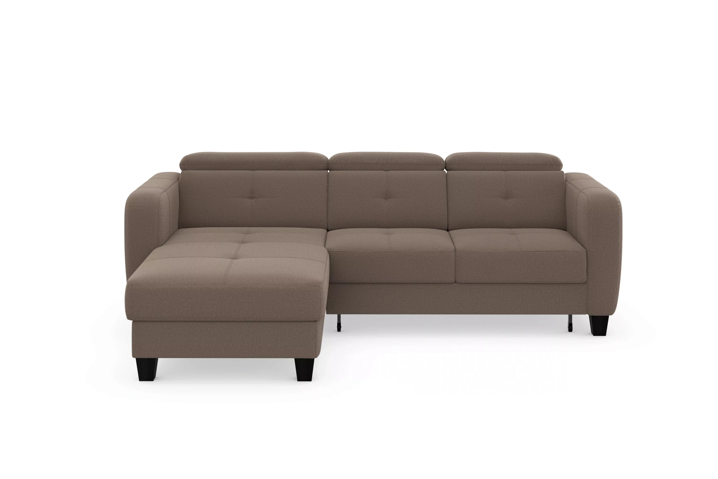 sit&more Ecksofa "Belluci L-Form", inklusive Federkern, wahlweise mit Bettf günstig online kaufen